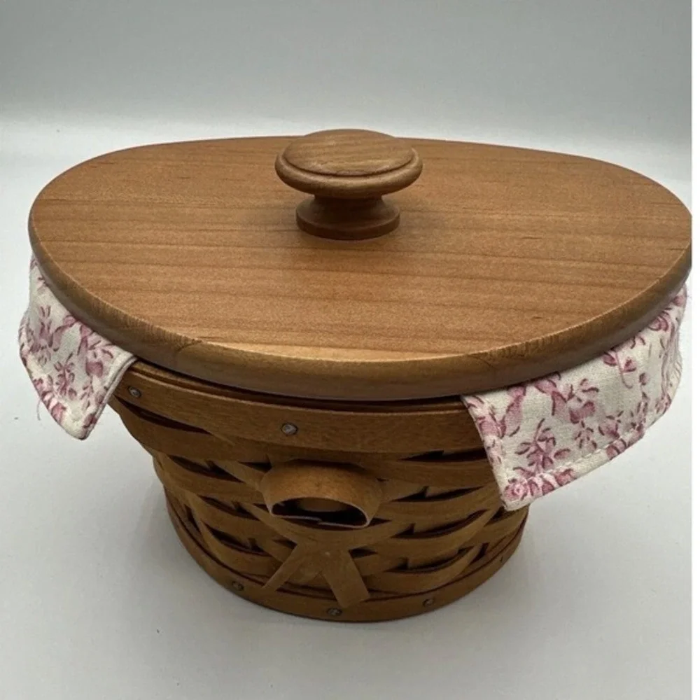Longaberger‎ 2007 Horizon of Hope Basket Wood Lid Liner Protector Wall Mount 21